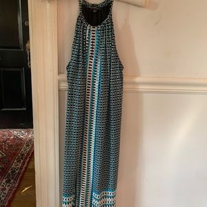 Geometric Design Sleeveless Dress